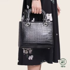 Túi nữ da bụng cá sấu bóng kính cao cấp TB10