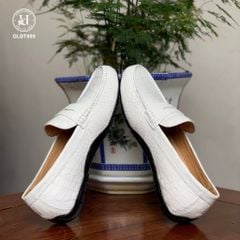 Giày lười Moccasin da cá sấu Himalaya - GLBT999 là biểu tượng của sự sang trọng, đẳng cấp và quyền lực