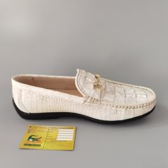 GLD79BT – Giày lười da đuôi cá sấu bạch tạng | Tinh khôi – Khác biệt – Tuyên ngôn của đẳng cấp