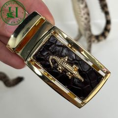 Mặt khóa thắt lưng chính hãng Hội Cá Sấu Crocodile hợp kim cao cấp