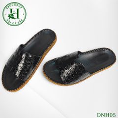 Dép nam quai ngang cá sấu HỘI CÁ SẤU CROCODILE DNH05 , đế TPR siêu bền khâu viền thủ công đi êm chân, BH 5 năm
