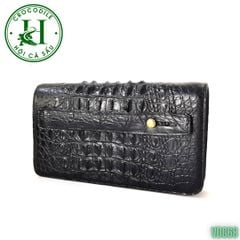 Ví cầm tay 2 kéo cao cấp da gù cá sấu VDG68