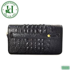 Ví cầm tay 2 kéo cao cấp da gù cá sấu VDG68