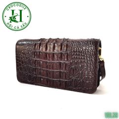 Ví cầm tay 2 kéo cao cấp da lưng cá sấu VDL39