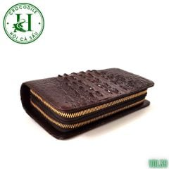 Ví cầm tay 2 kéo cao cấp da lưng cá sấu VDL39