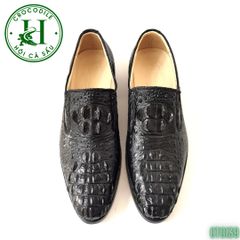 GTG139 – Giày Tây Loafer da gù cá sấu thật, thủ công cao cấp, đẳng cấp quý ông