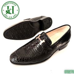 Giày Tây không dây da bụng cá sấu cao cấp GTB279