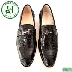 Giày Tây không dây da bụng cá sấu cao cấp GTB279