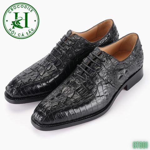 GTD01 – Giày Tây Oxford da đuôi cá sấu thủ công, chuẩn phong cách quý ông