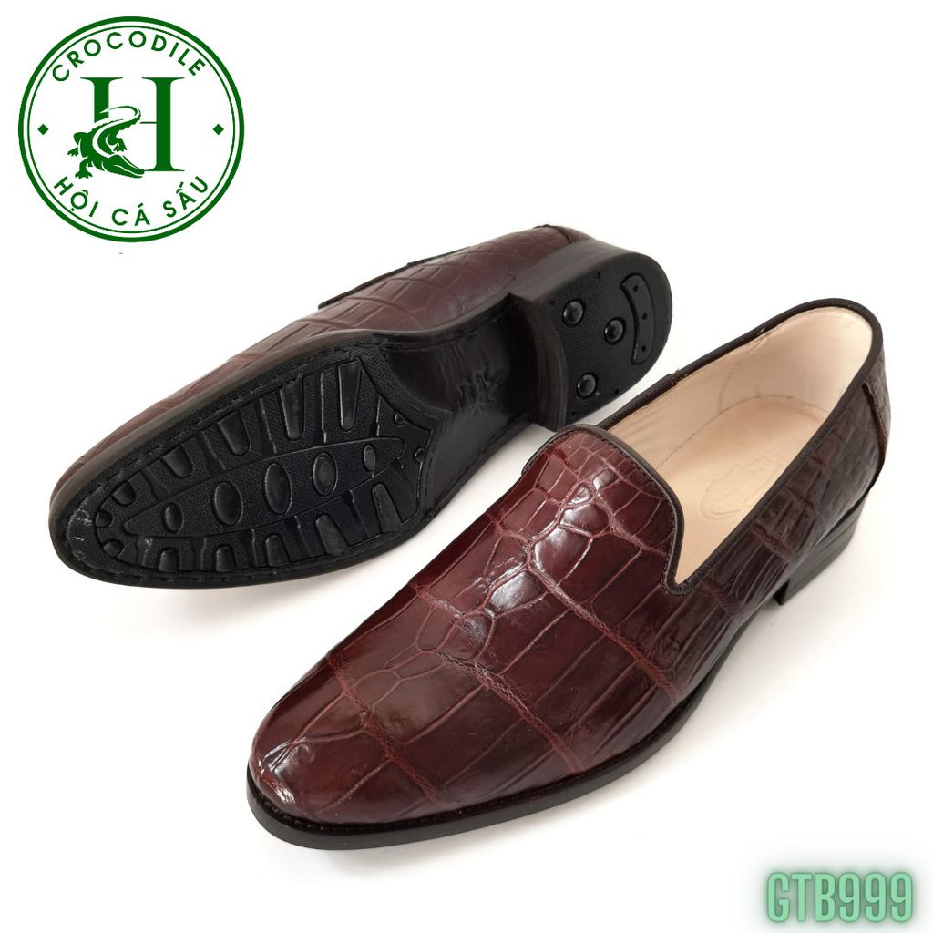 GTB999 – Giày Tây không dây da cá sấu thật | Sang trọng, tinh tế, thủ công cá nhân hóa