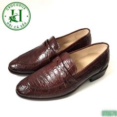 GTB379 – Giày Tây Loafer không dây da cá sấu thật | Tối giản – Tinh tế – Đậm chất quý ông