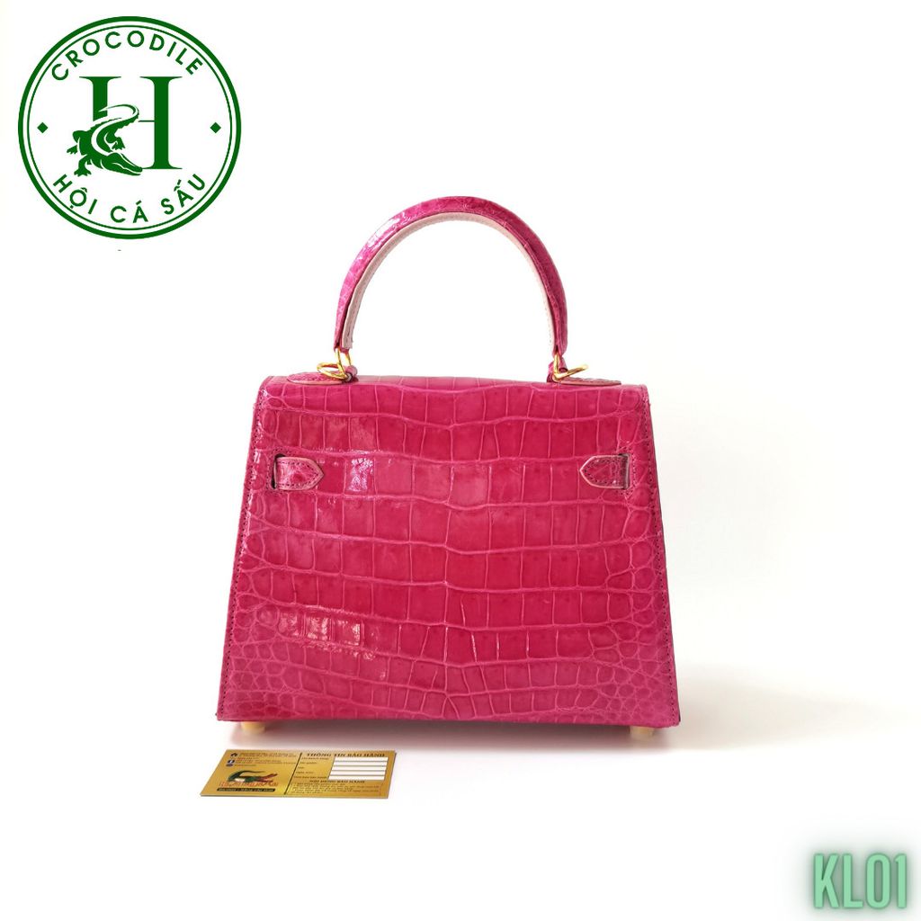 Túi nữ da cá sấu bóng kính cao cấp KL01