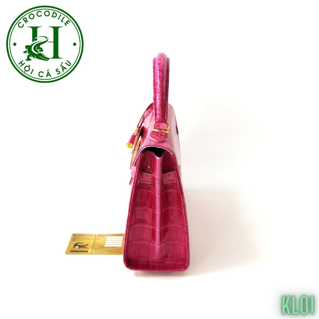Túi nữ da cá sấu bóng kính cao cấp KL01