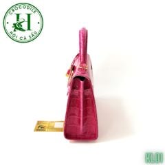 Túi nữ da cá sấu bóng kính cao cấp KL01