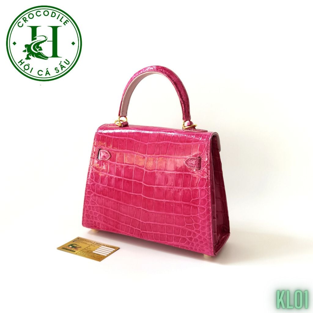 Túi nữ da cá sấu bóng kính cao cấp KL01