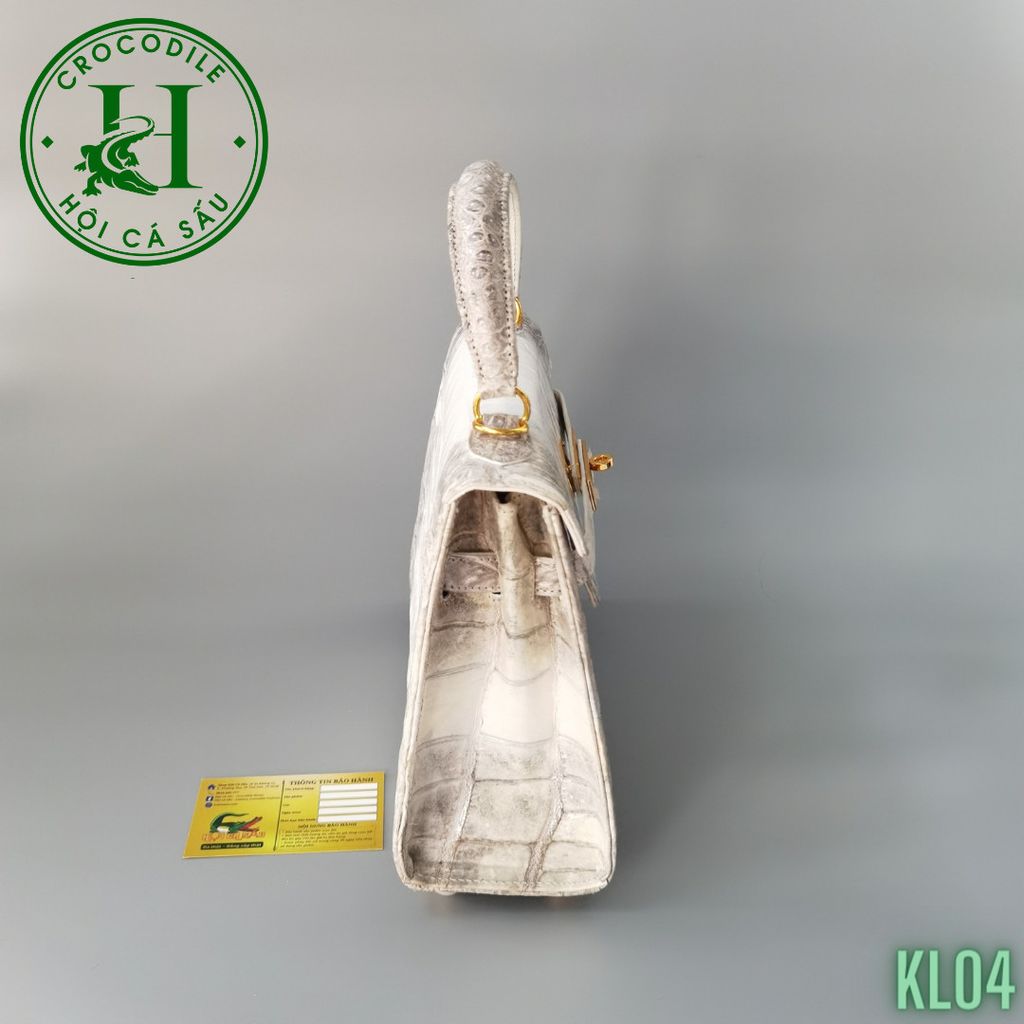 Túi nữ da cá sấu bạch tạng cao cấp KL04