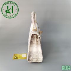 Túi nữ da cá sấu bạch tạng cao cấp KL04