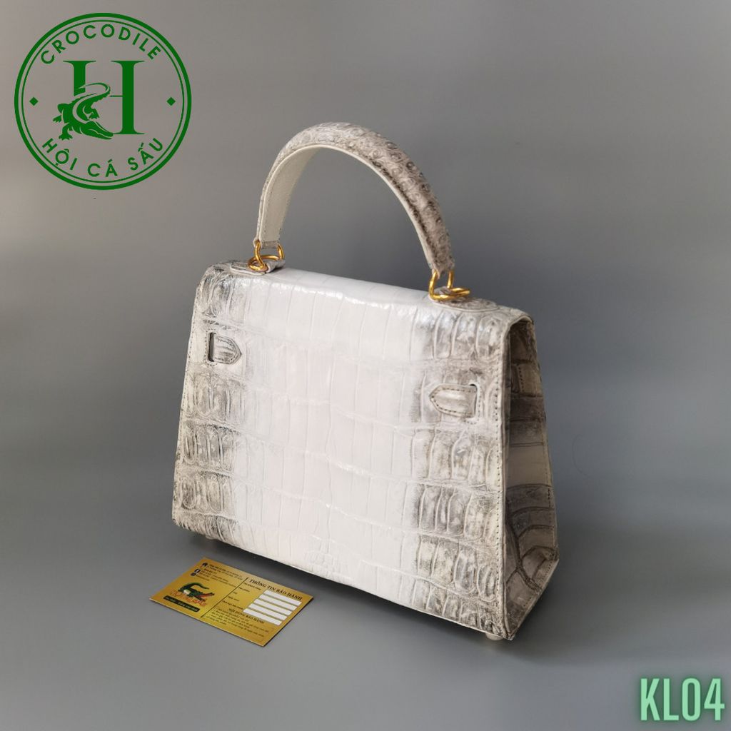 Túi nữ da cá sấu bạch tạng cao cấp KL04