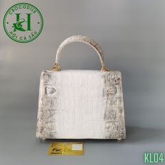 Túi nữ da cá sấu bạch tạng cao cấp KL04