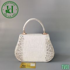 Túi nữ da cá sấu bạch tạng cao cấp TV01