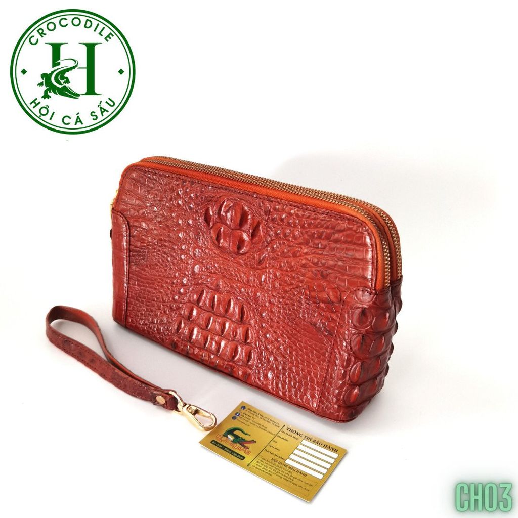 Clutch kẹp nách nam da cá sấu cao cấp CH03