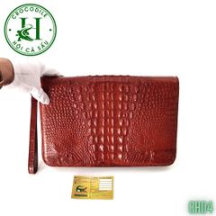 Ví cầm tay 2 kéo size lớn da cá sấu cao cấp CH04