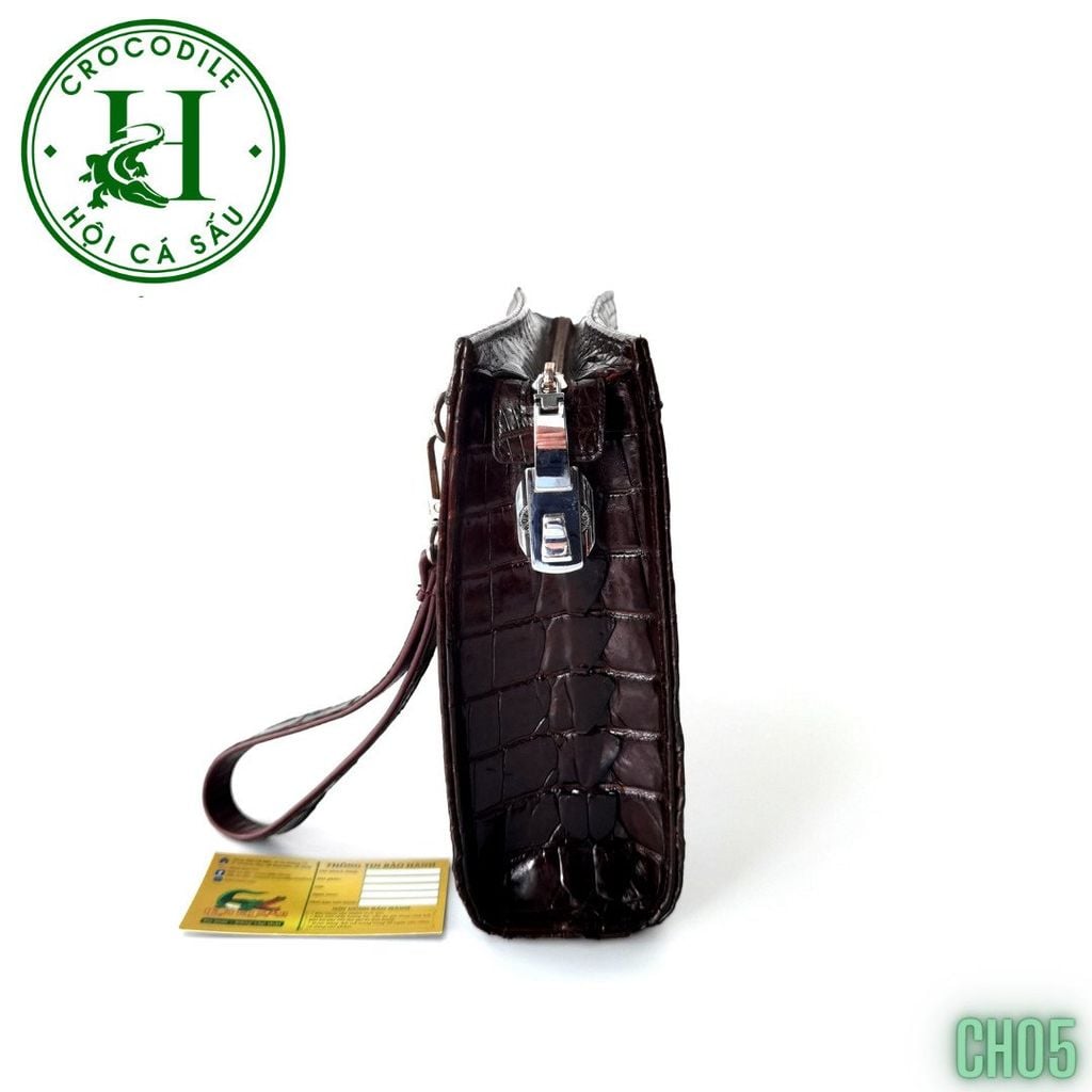 Clutch kẹp nách nam da cá sấu cao cấp CH05
