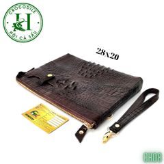 Clutch kẹp nách nam da cá sấu cao cấp CH08