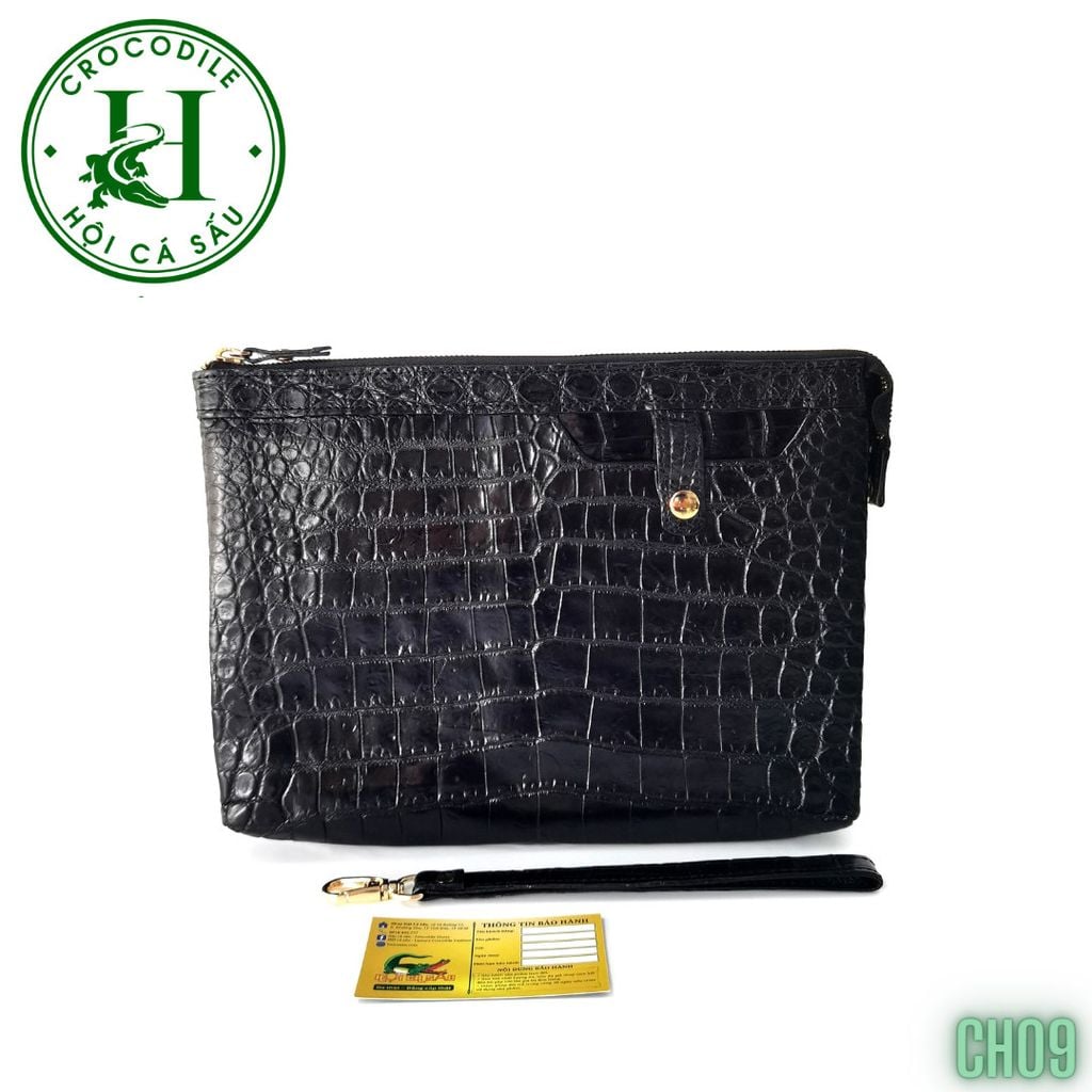 Clutch kẹp nách nam da cá sấu cao cấp CH09
