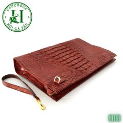 Clutch kẹp nách nam da cá sấu cao cấp CH10