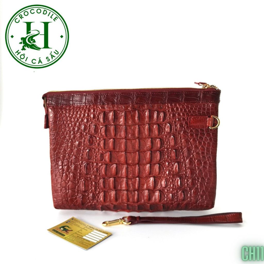 Clutch kẹp nách nam da cá sấu cao cấp CH11