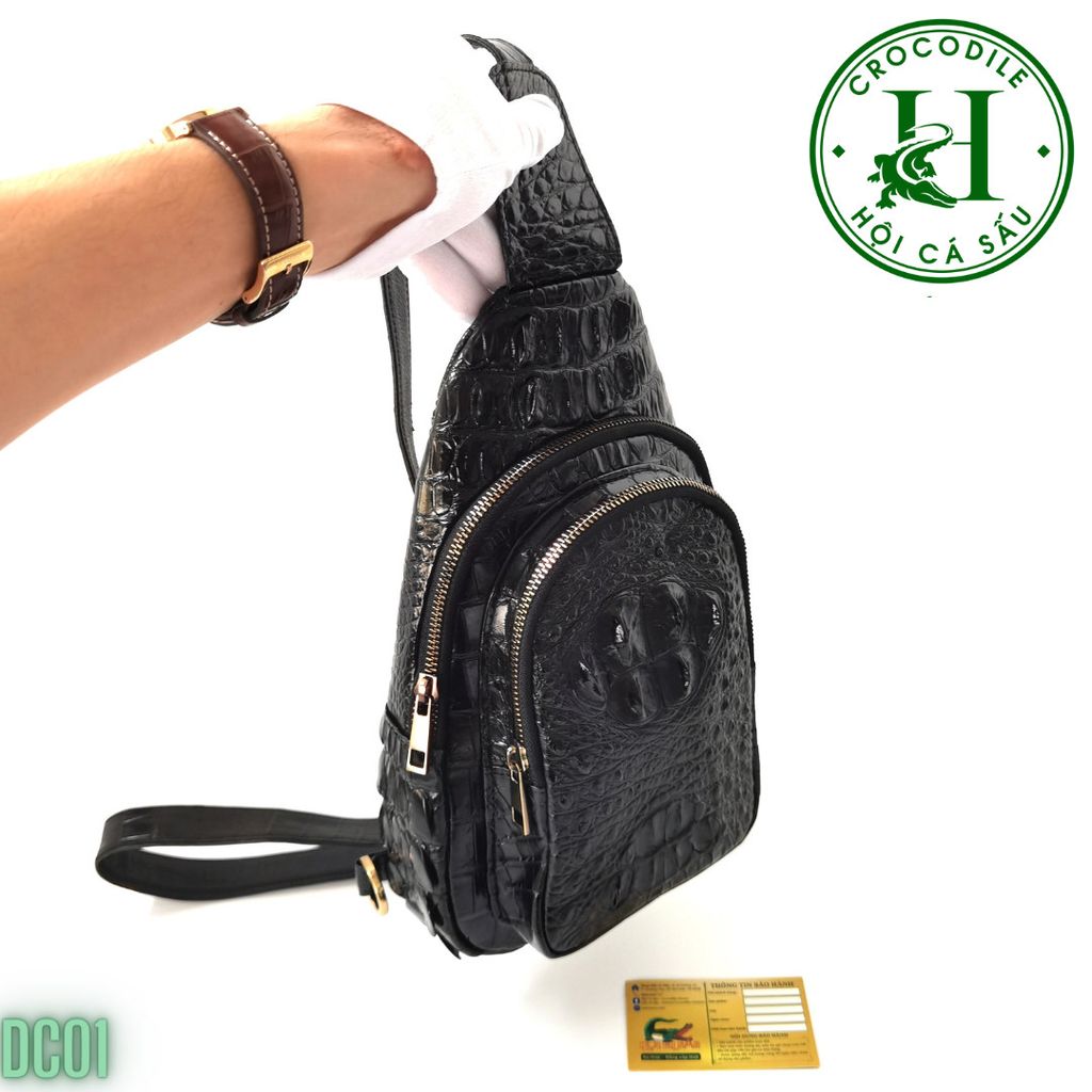 Túi đeo chéo nam da cá sấu cao cấp DC01
