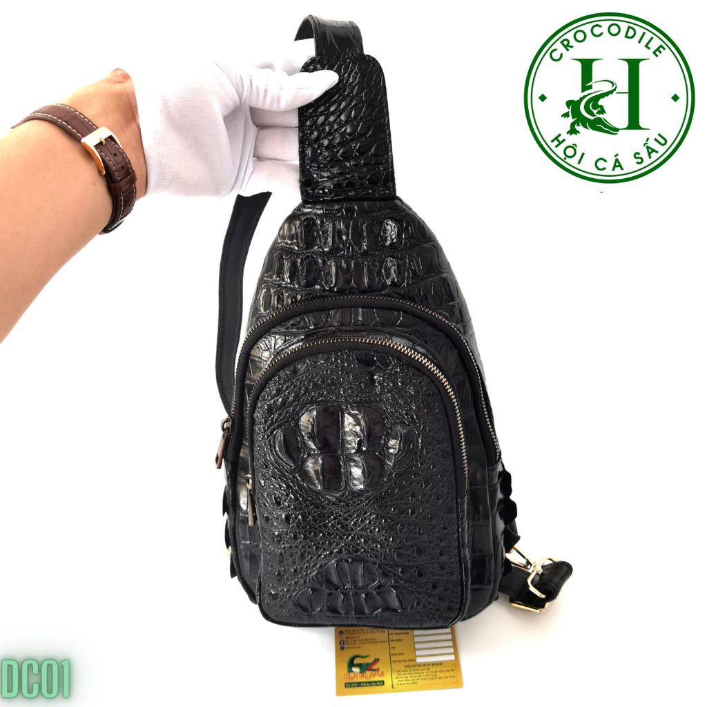 Túi đeo chéo nam da cá sấu cao cấp DC01
