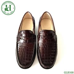 GLB168 – Giày loafer da bụng cá sấu thật cao cấp | Sang trọng, thủ công tỉ mỉ