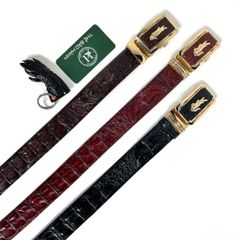 Thắt lưng cao cấp da gù cá sấu - đầu khóa hợp kim vàng không gỉ