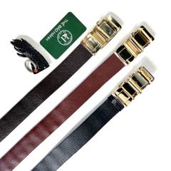 Thắt lưng cao cấp da gù cá sấu - đầu khóa hợp kim vàng không gỉ