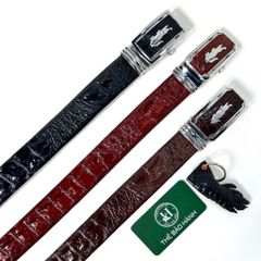 Thắt lưng cao cấp da gù cá sấu - đầu khóa hợp kim trắng không gỉ