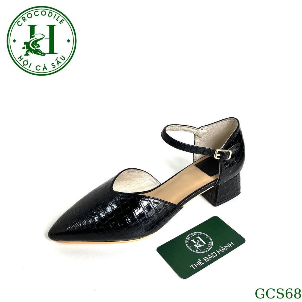 Giày nữ cao gót da cá sấu cao cấp GCS68