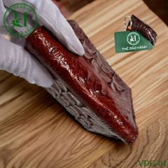 Ví nam phom đứng da gù cá sấu cao cấp - VDG