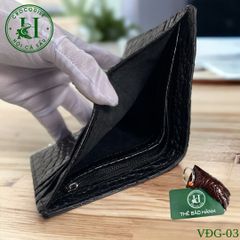 Ví nam phom đứng da gù cá sấu cao cấp - VDG