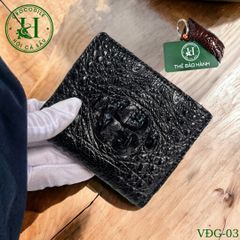 Ví nam phom đứng da gù cá sấu cao cấp - VDG