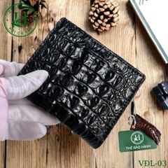 Ví nam phom đứng da lưng cá sấu cao cấp - VDL