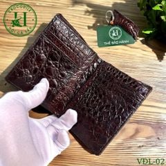 Ví nam phom đứng da lưng cá sấu cao cấp - VDL