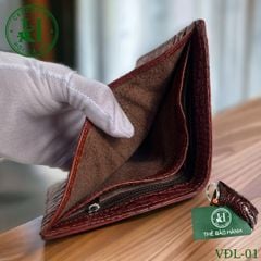 Ví nam phom đứng da lưng cá sấu cao cấp - VDL