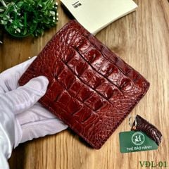 Ví nam phom đứng da lưng cá sấu cao cấp - VDL
