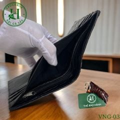 Ví nam phom ngang da gù cá sấu cao cấp - VNG