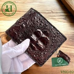 Ví nam phom ngang da gù cá sấu cao cấp - VNG