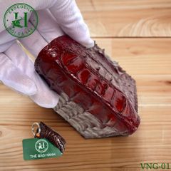 Ví nam phom ngang da gù cá sấu cao cấp - VNG