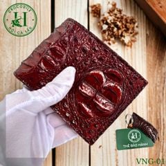 Ví nam phom ngang da gù cá sấu cao cấp - VNG