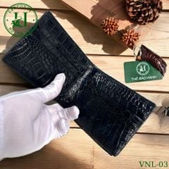 Ví nam phom ngang da lưng cá sấu cao cấp - VNL